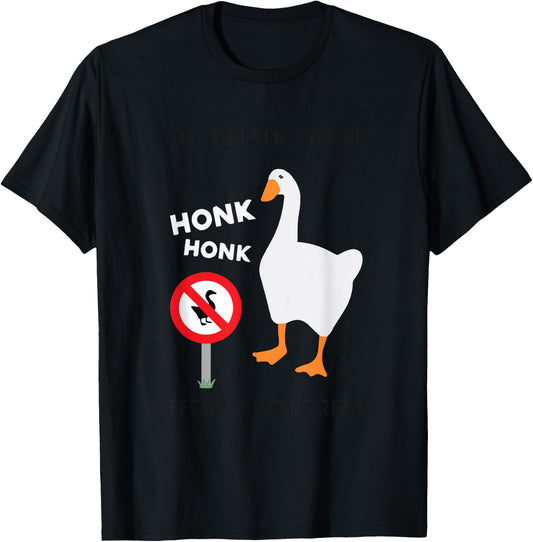 Untitled Goose Game Funny T-Shirt - T-Shirt | Black