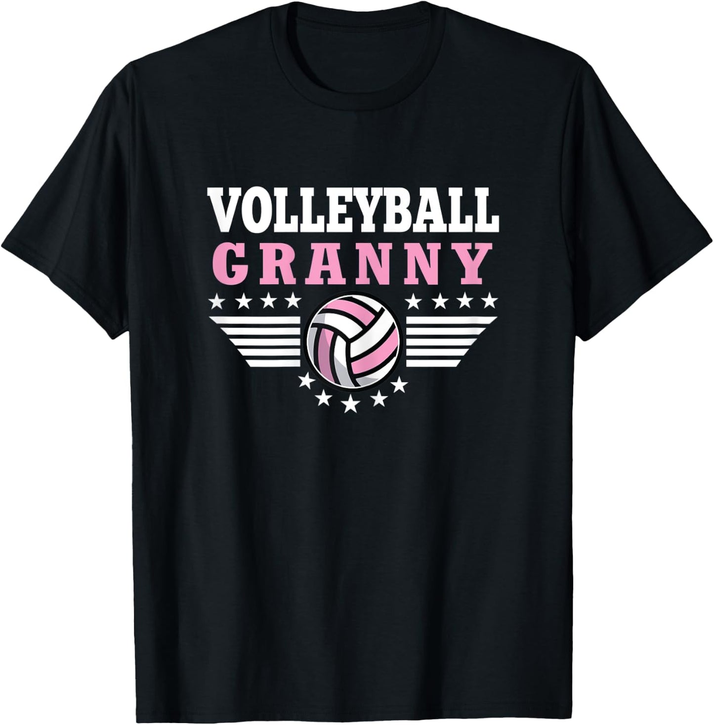 Volleyball Granny Funny Ball Granny Mother's Day Gifts T-Shirt - T-Shirt | Black
