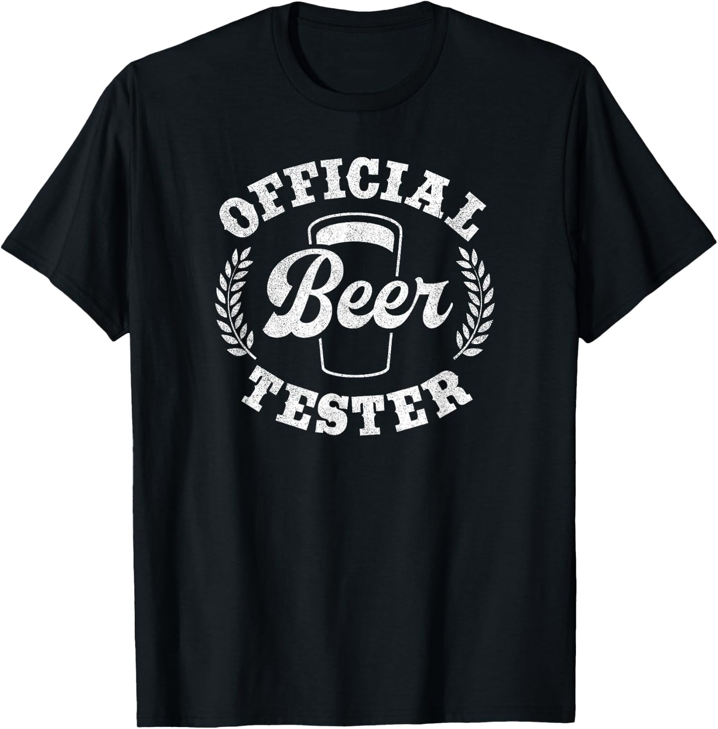 Official Beer Tester: Beer Drinker Funny Drinking Beer T-Shirt - T-Shirt | Black