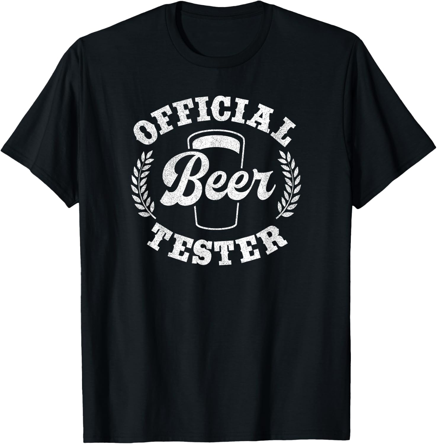 Official Beer Tester: Beer Drinker Funny Drinking Beer T-Shirt - T-Shirt | Black
