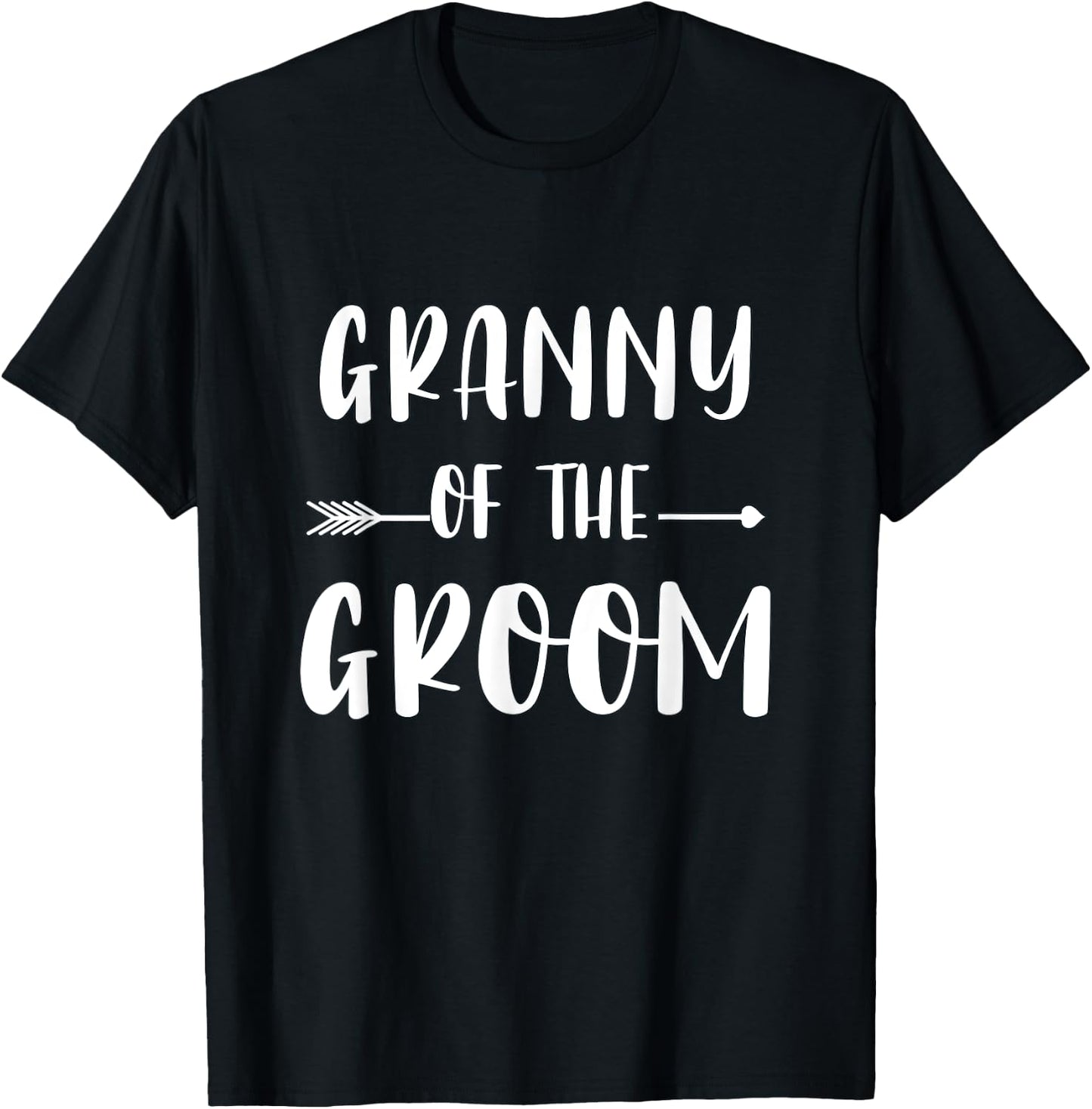 Granny Of The Groom Wedding Party Matching Bridal Party T-Shirt - T-Shirt | Black