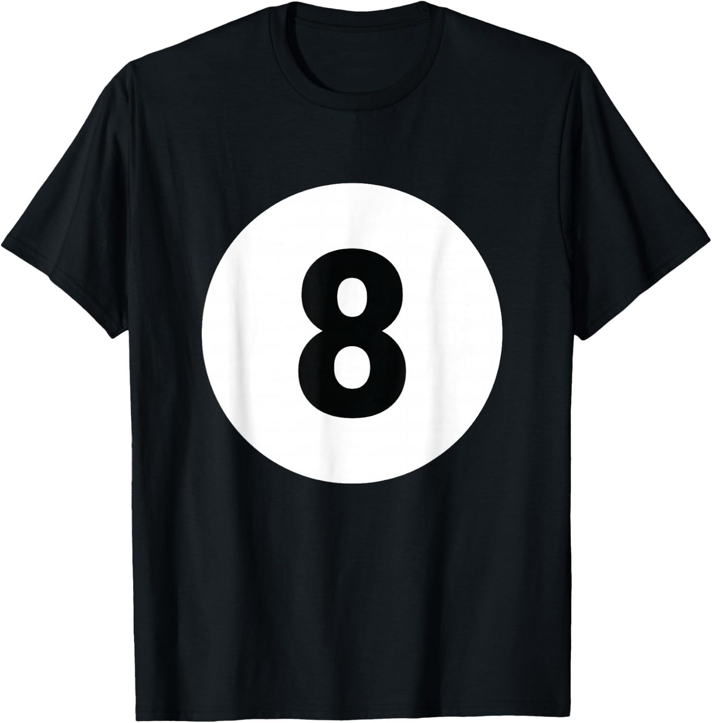 8 Pool Ball 8 Billiards Costume Halloween Group Matching T-Shirt - T-Shirt | Black