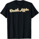 Double Adobe Retro Art Baseball Font Vintage T-Shirt - T-Shirt | Black