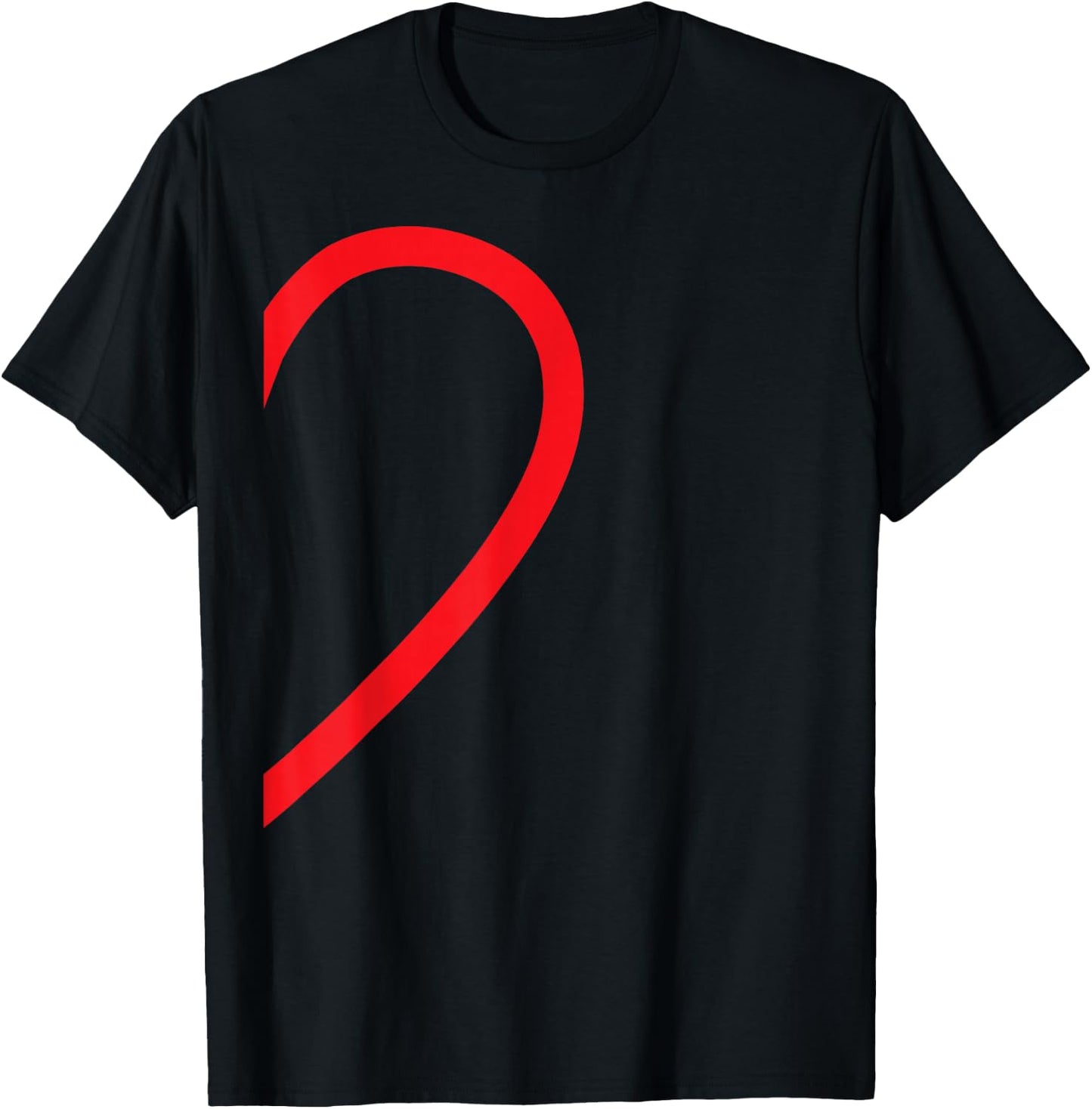 Half Heart Partner Couple Pyjamas Right Side Lovers Couple T-Shirt - T-Shirt | Black