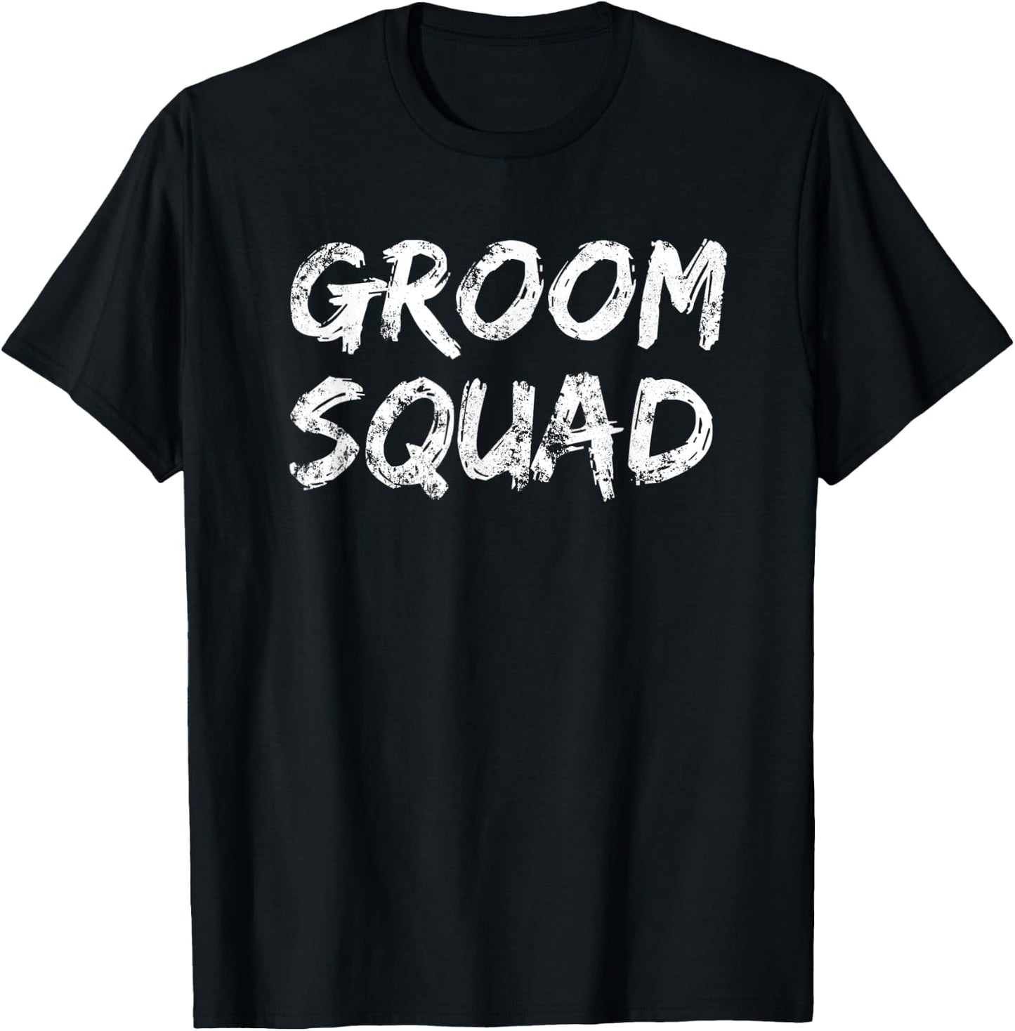 Groom Squad Funny Bachelor Party Groomsmen Wedding Team T-Shirt - T-Shirt | Black