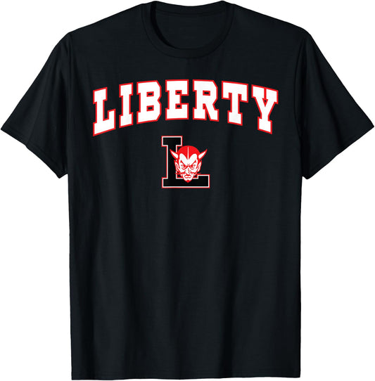 Liberty High School Red Devils C2 T-Shirt - T-Shirt | Black