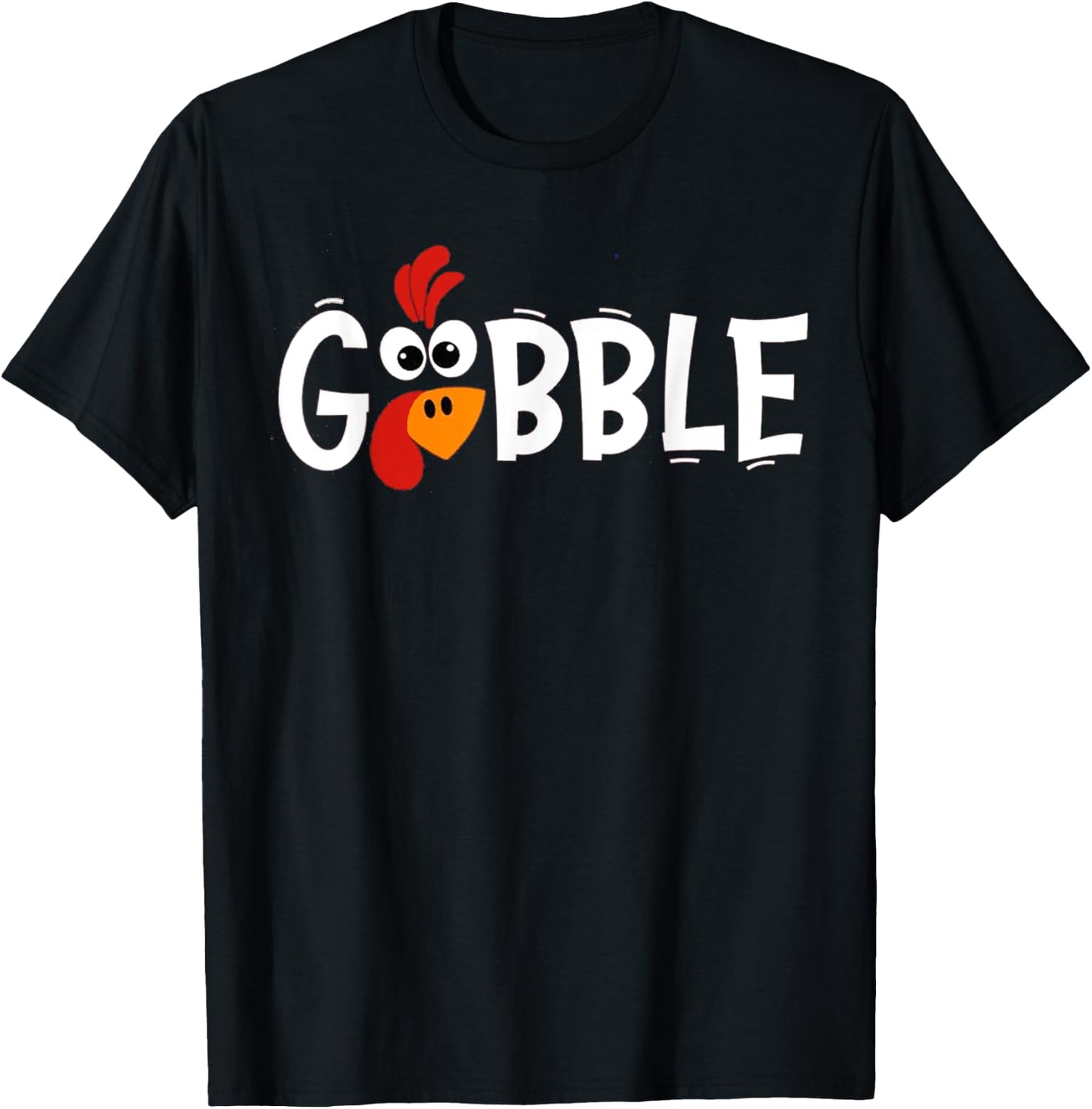 Gobble Till You Wobble Cool Turkey Thanksgiving Gobble T-Shirt - T-Shirt | Black