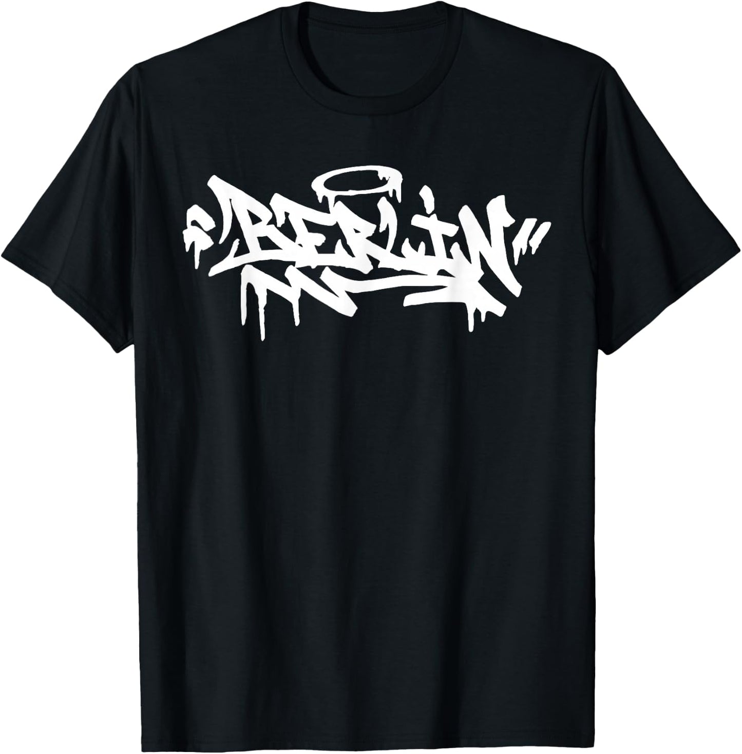 Berlin City Graffiti Street Art Handstyle Germany Hip Hop T-Shirt - T-Shirt | Black