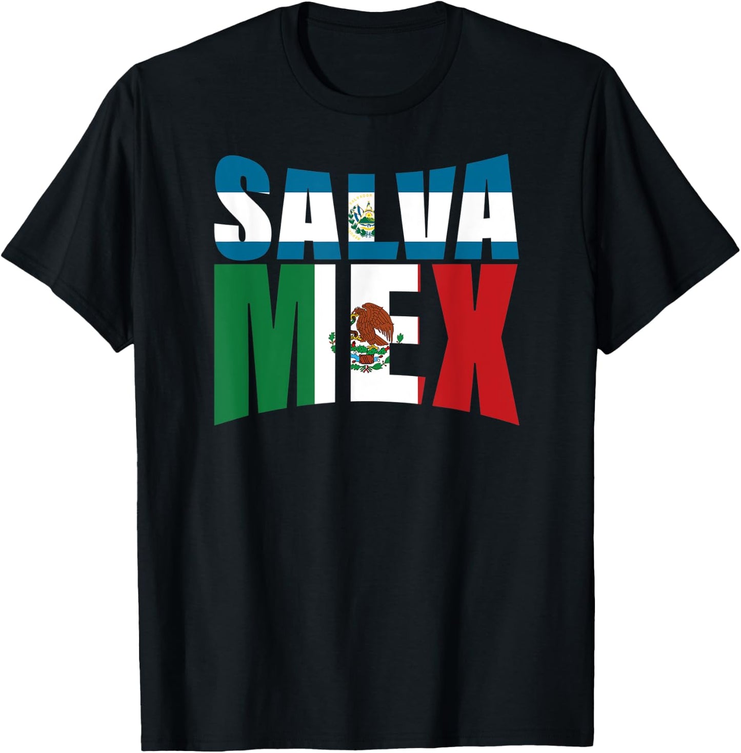 Salvadorian Mexican El Salvador Mexico Mujer Woman Pupusas T-Shirt - T-Shirt | Black