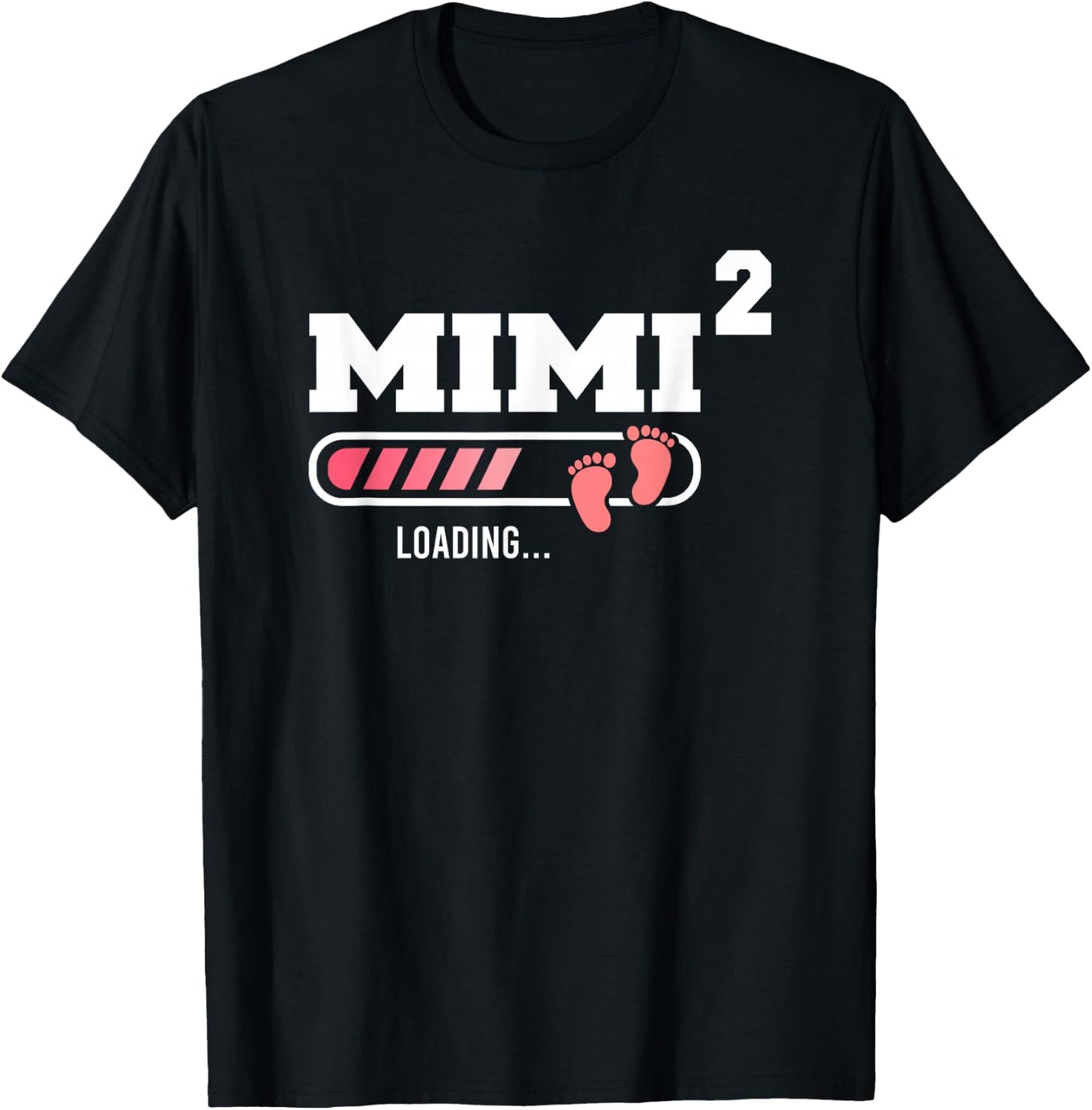 Mimi 2 Second Time Mimi Funny Mimi Of Two Mother's Day T-Shirt - T-Shirt | Black