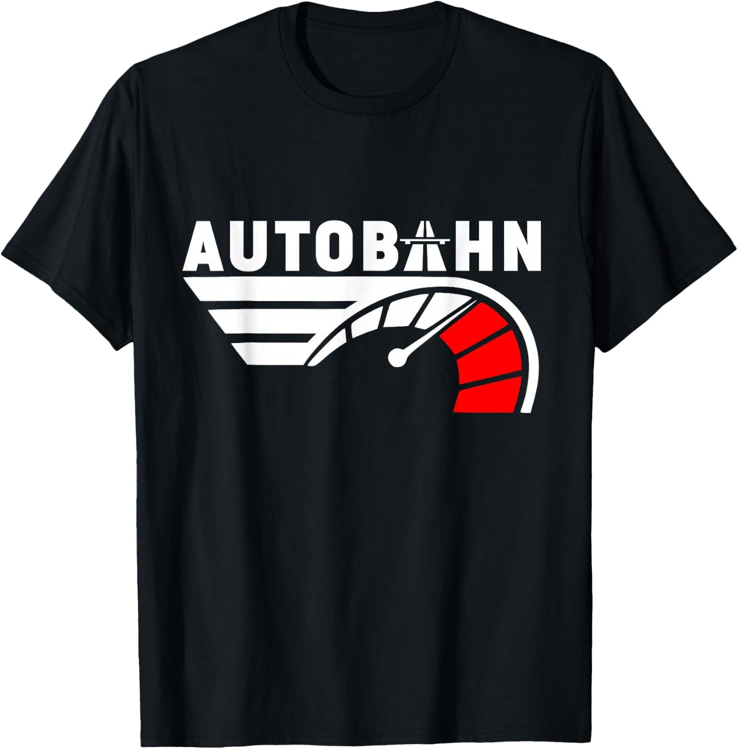 German Autobahn Highway No Speed Limit Racing T-Shirt - T-Shirt | Black