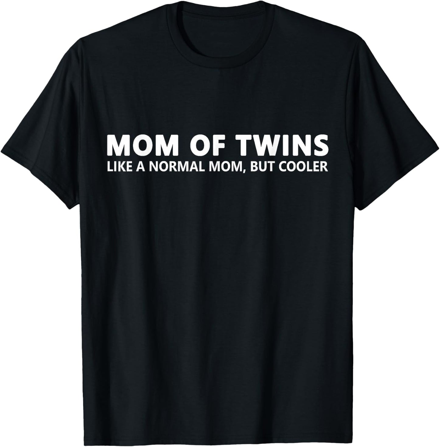 Twin Mother Gift Mom Of Twins T-Shirt - T-Shirt | Black