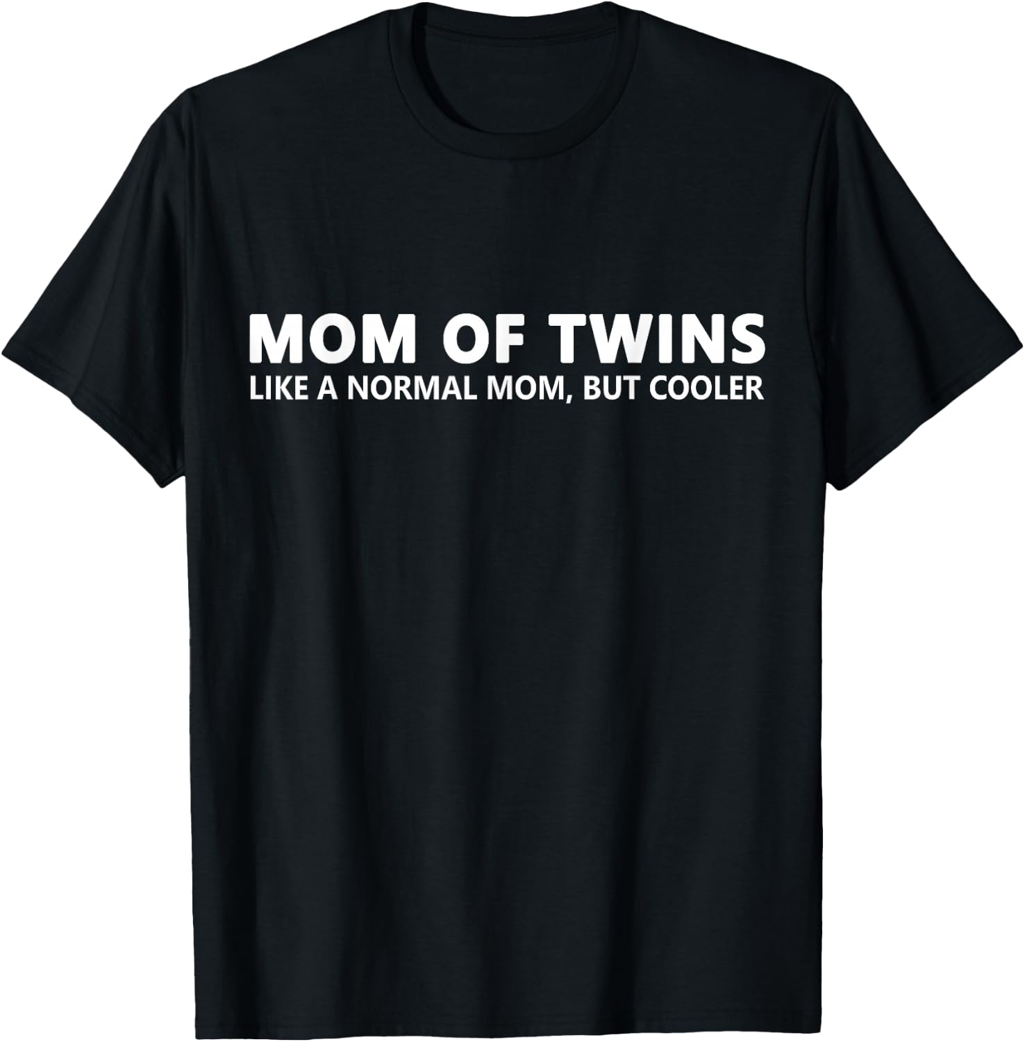 Twin Mother Gift Mom Of Twins T-Shirt - T-Shirt | Black