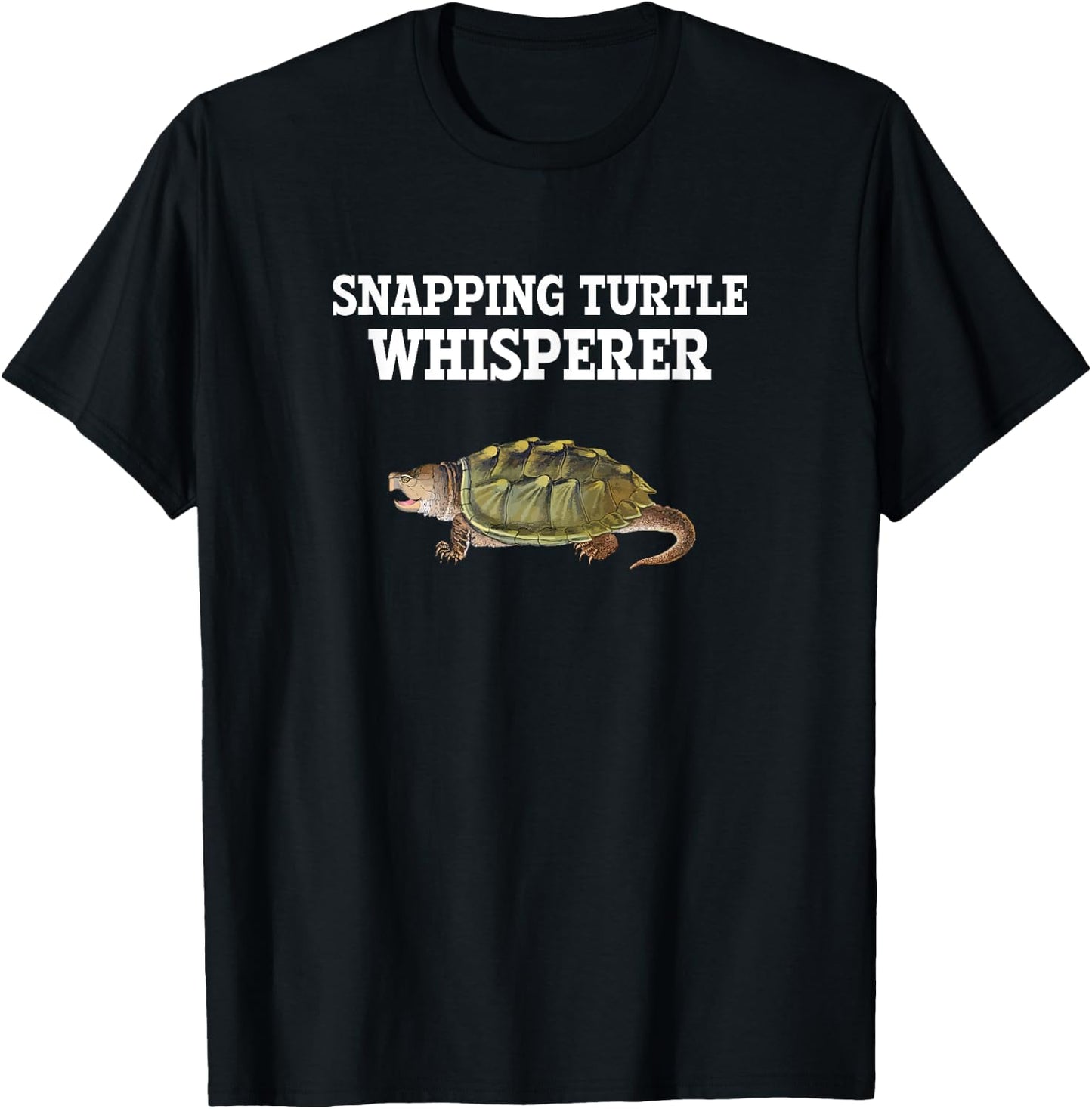Snapping Turtle Whisperer, Snapping Turtle T-Shirt - T-Shirt | Black