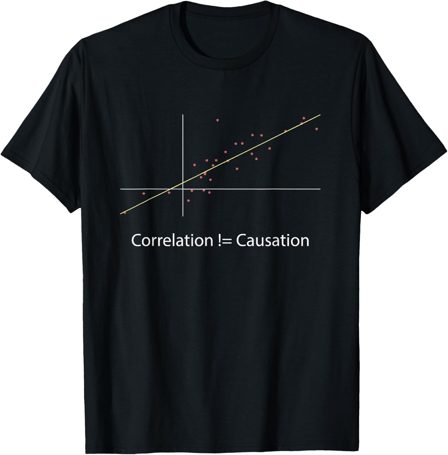 Correlation Does Not Imply Causation T-Shirt - T-Shirt | Black