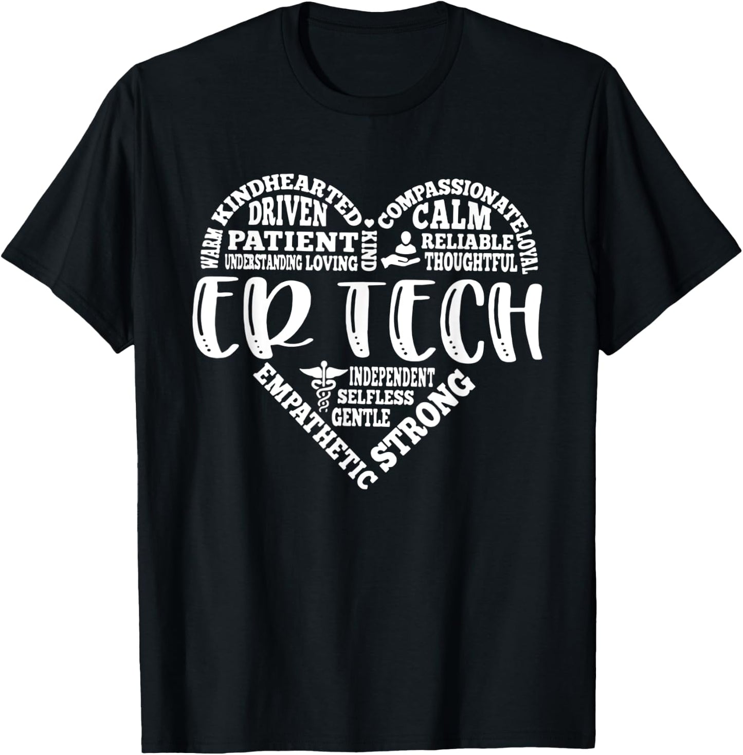 ER Technician Emergency Room T-Shirt - T-Shirt | Black