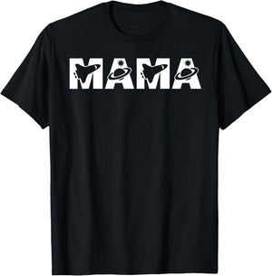 Funny Mama Space Astronaut Birthday Party T-Shirt - T-Shirt | Black