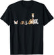 Droll Dogs Team I Funny Puppy Dog Lover Cartoon Fun T-Shirt - T-Shirt | Black