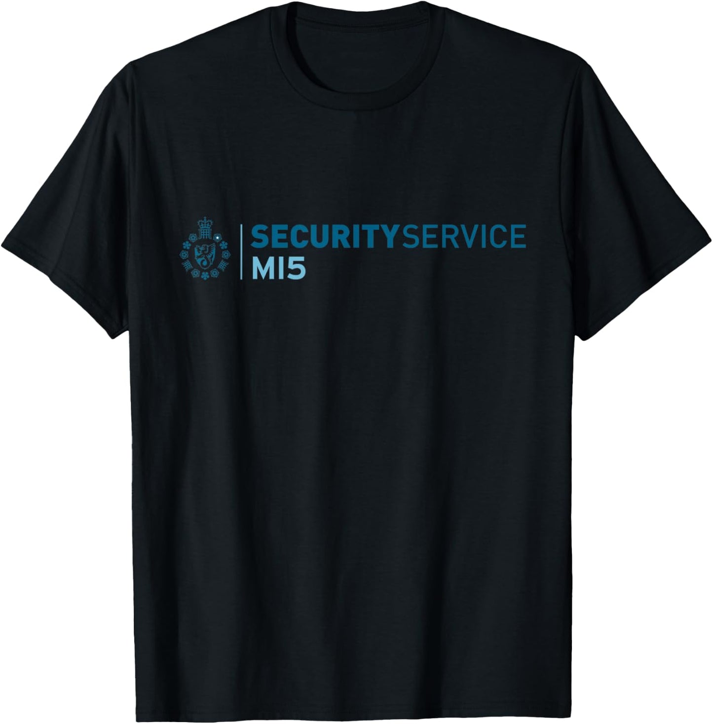 Security Service Military Intelligence MI5 UK Spy T-Shirt - T-Shirt | Black