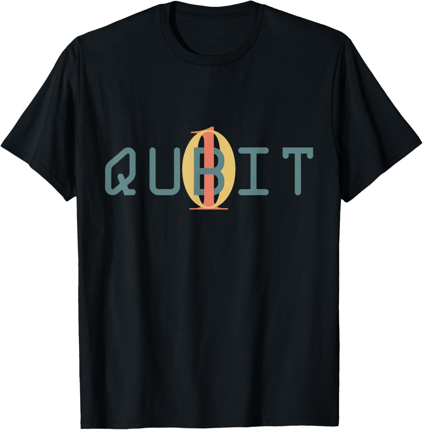 Qubit Quantum Entanglement Gift - Quantum Computer Physics T-Shirt - T-Shirt | Black
