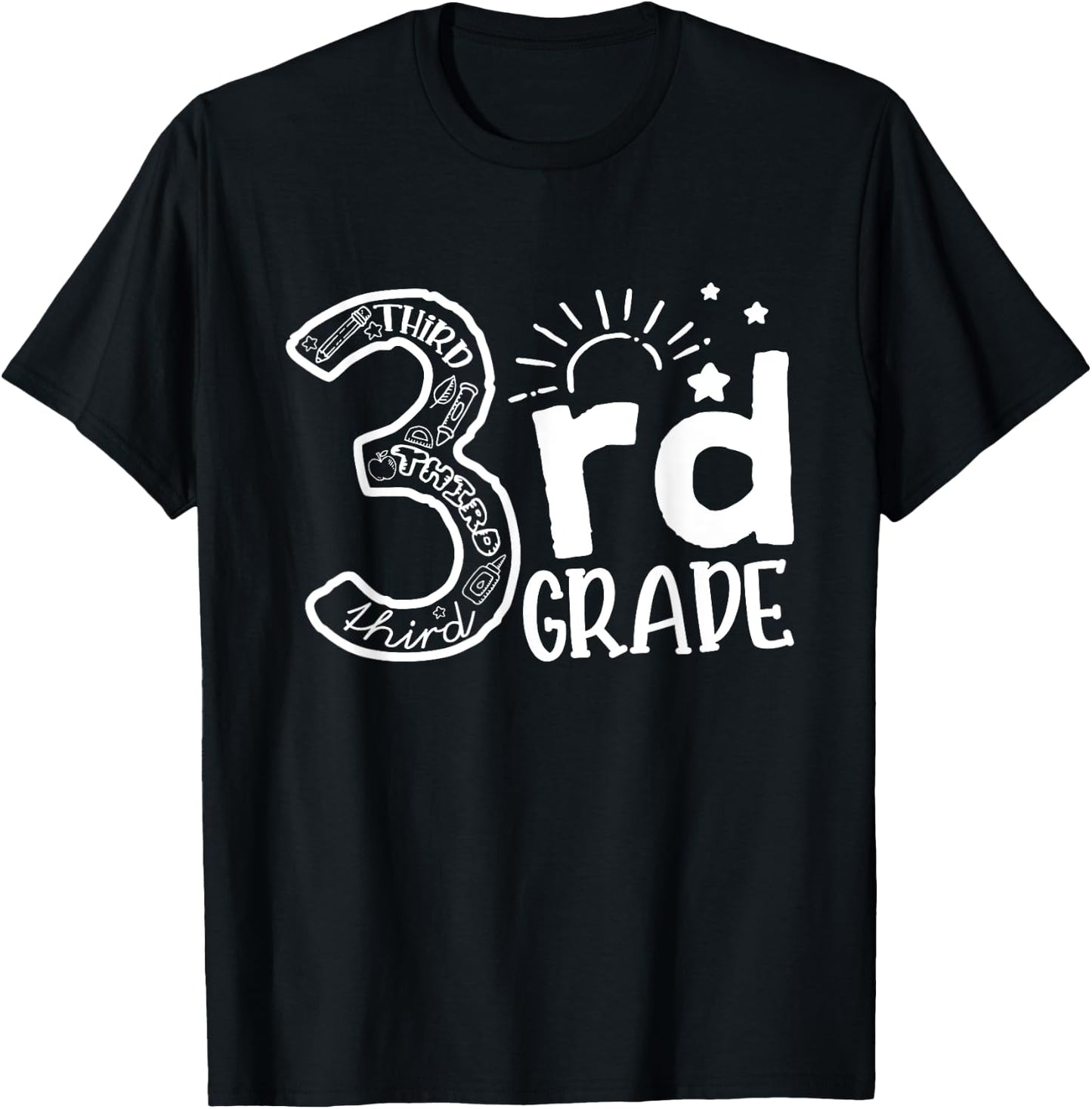 Going To 3rd Grade Teacher Squad and Third Grade Boys Girls T-Shirt - T-Shirt | Black