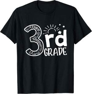 Going To 3rd Grade Teacher Squad and Third Grade Boys Girls T-Shirt - T-Shirt | Black