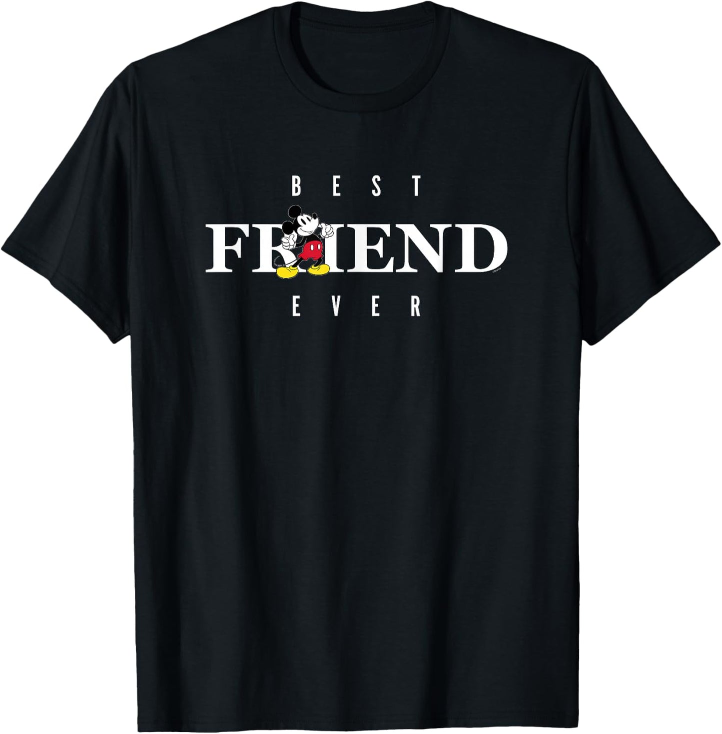 Disney Mickey Mouse Thumbs Up Best Friend Ever Friends Gift T-Shirt - T-Shirt | Black