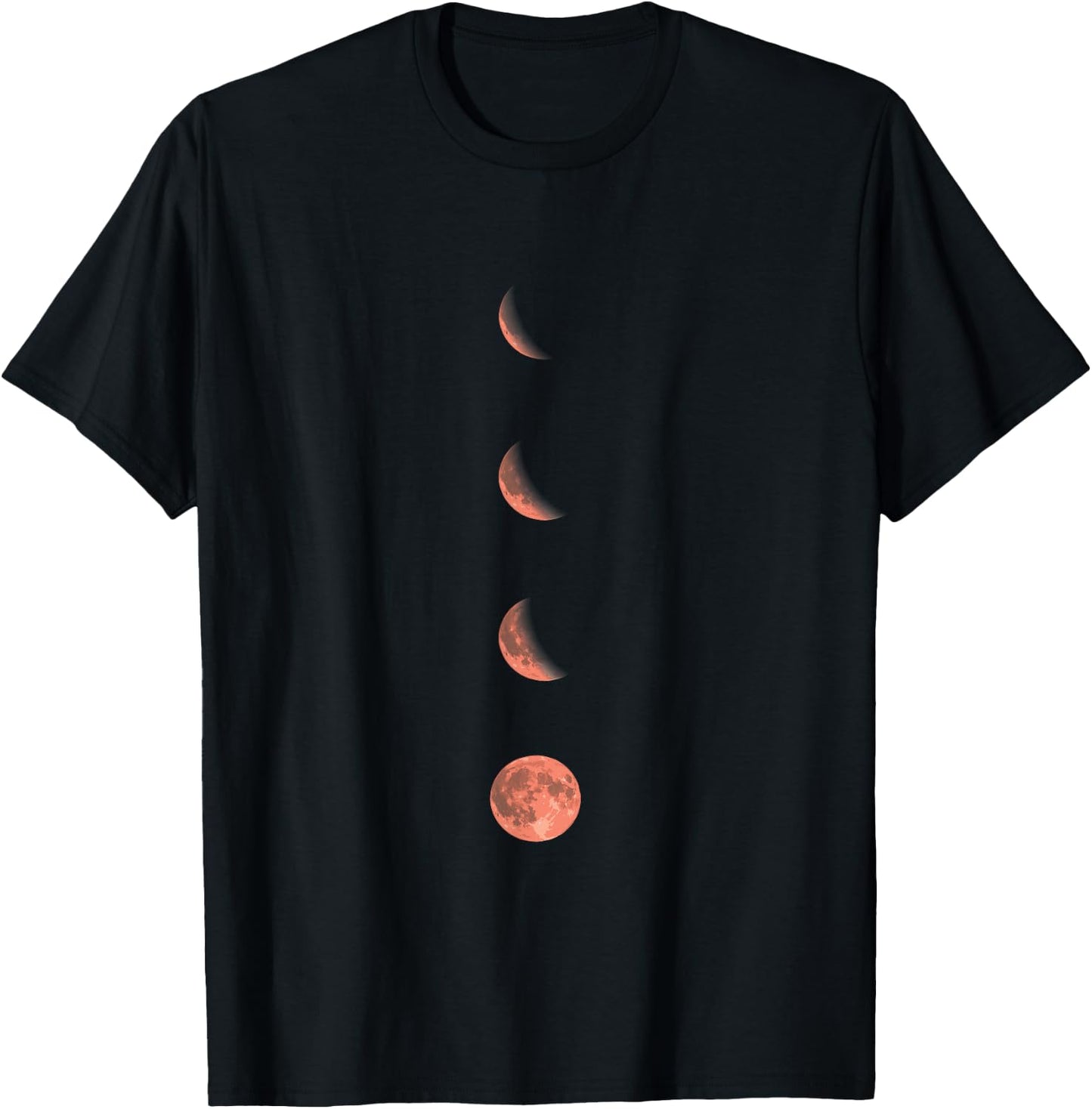 Moon Phases Lunar Science Astronomy Space Lover T-Shirt - T-Shirt | Black