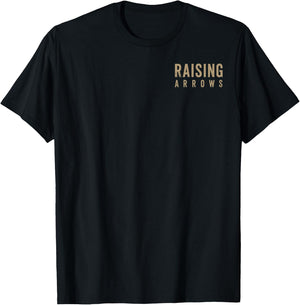 Dad Raising Arrows Fathers Day Christian Dad Husband T-Shirt - T-Shirt | Black