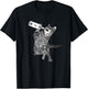 Wine Drinking Cat Funny Drunk Cat Cat Wine Lovers T-Shirt - T-Shirt | Black