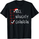 Nice Naughty Ghanaian Christmas Ghana Heritage Roots T-Shirt - T-Shirt | Black