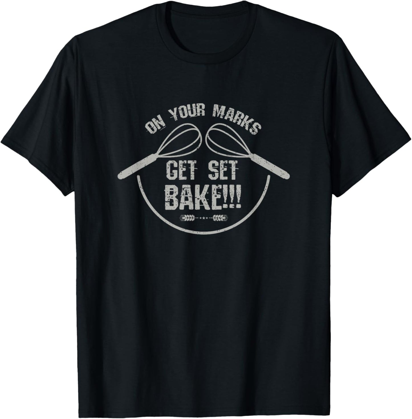 Cake Baking British Get Set Bake Cupcake Pastry Chefs Baker T-Shirt - T-Shirt | Black