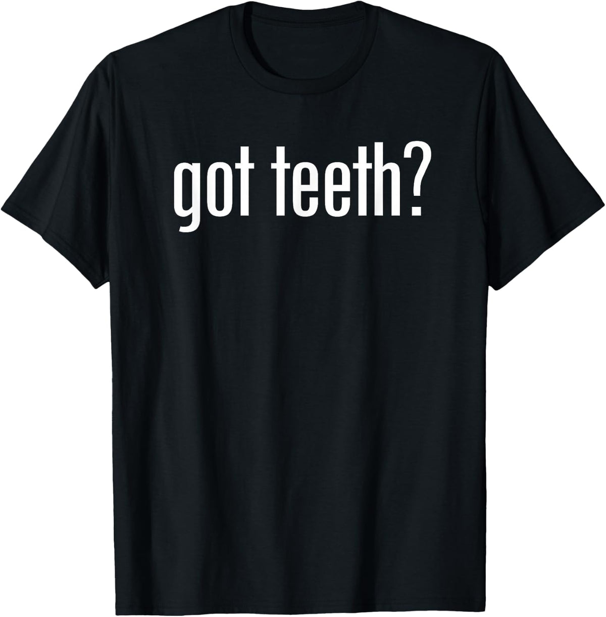 Miftees Dentist Got Teeth - Women's Classic Fit Black Cotton Polyester Blend Small Short Sleeve T-Shirt - T-Shirt | Black