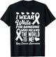 I Wear White For Someone Who Means World To Me Lung Cancer T-Shirt - T-Shirt | Black