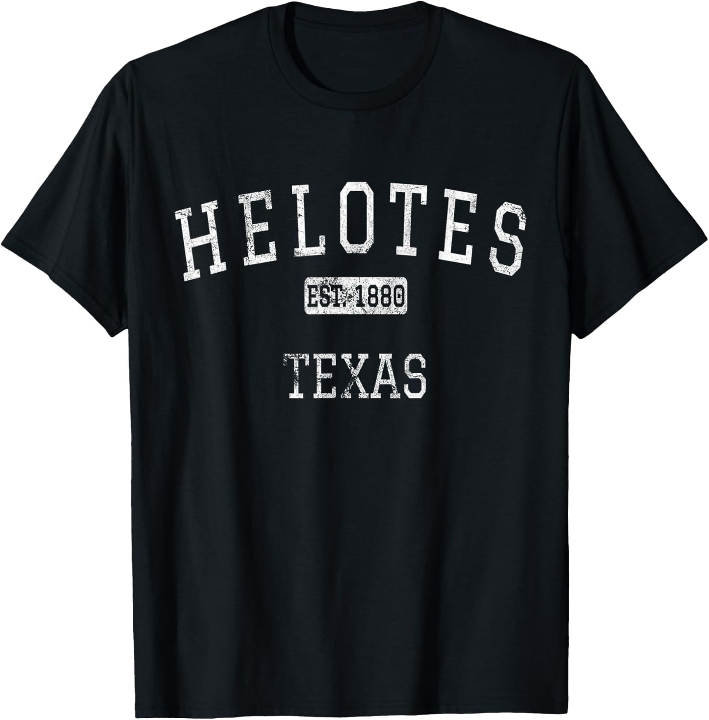Helotes Texas TX Vintage T-Shirt - T-Shirt | Black
