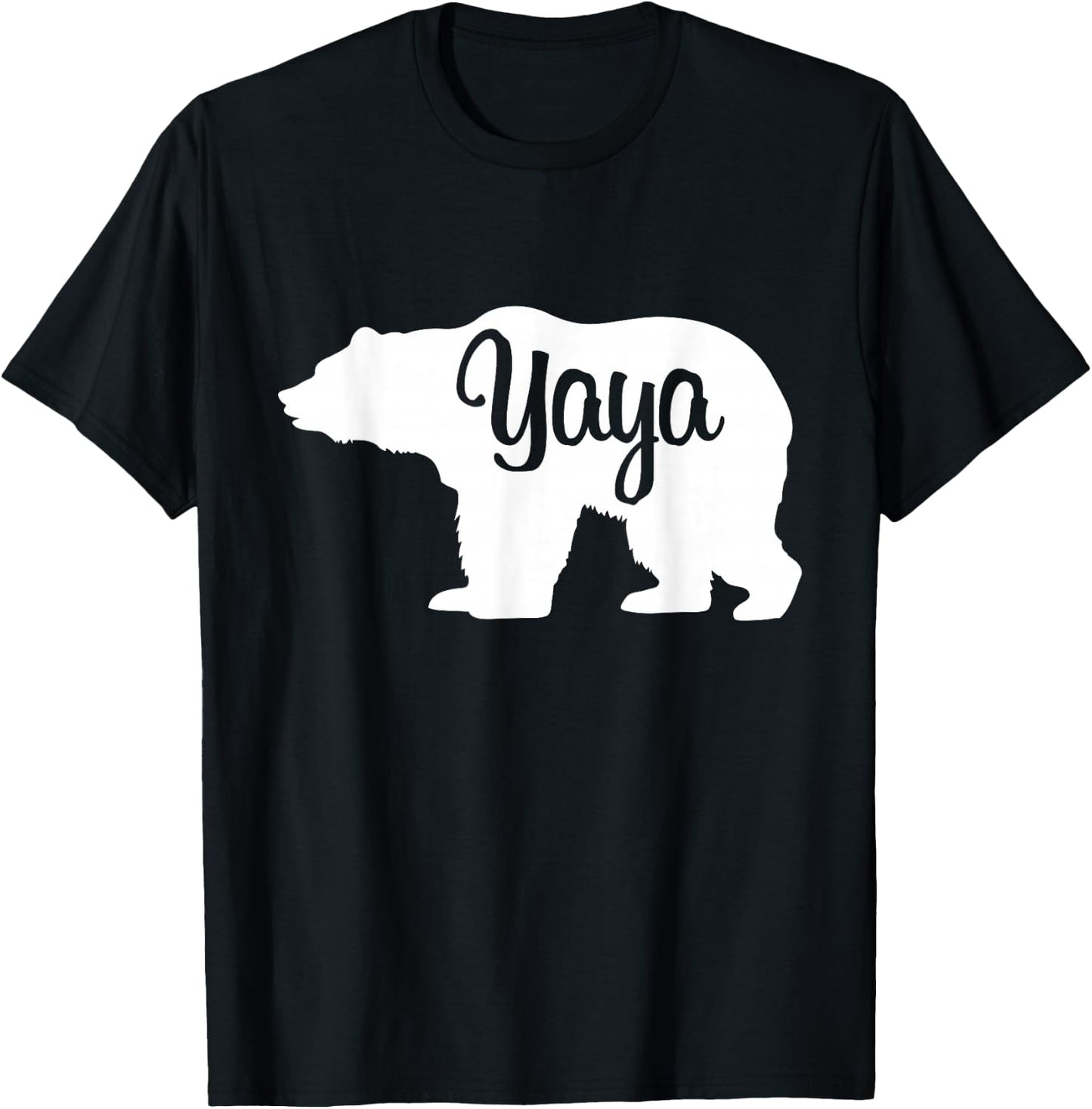 Yaya Bear Silhouette T-Shirt - T-Shirt | Black