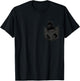 Black Poodle Dog In Pocket Men Women Girls Kids T-Shirt - T-Shirt | Black