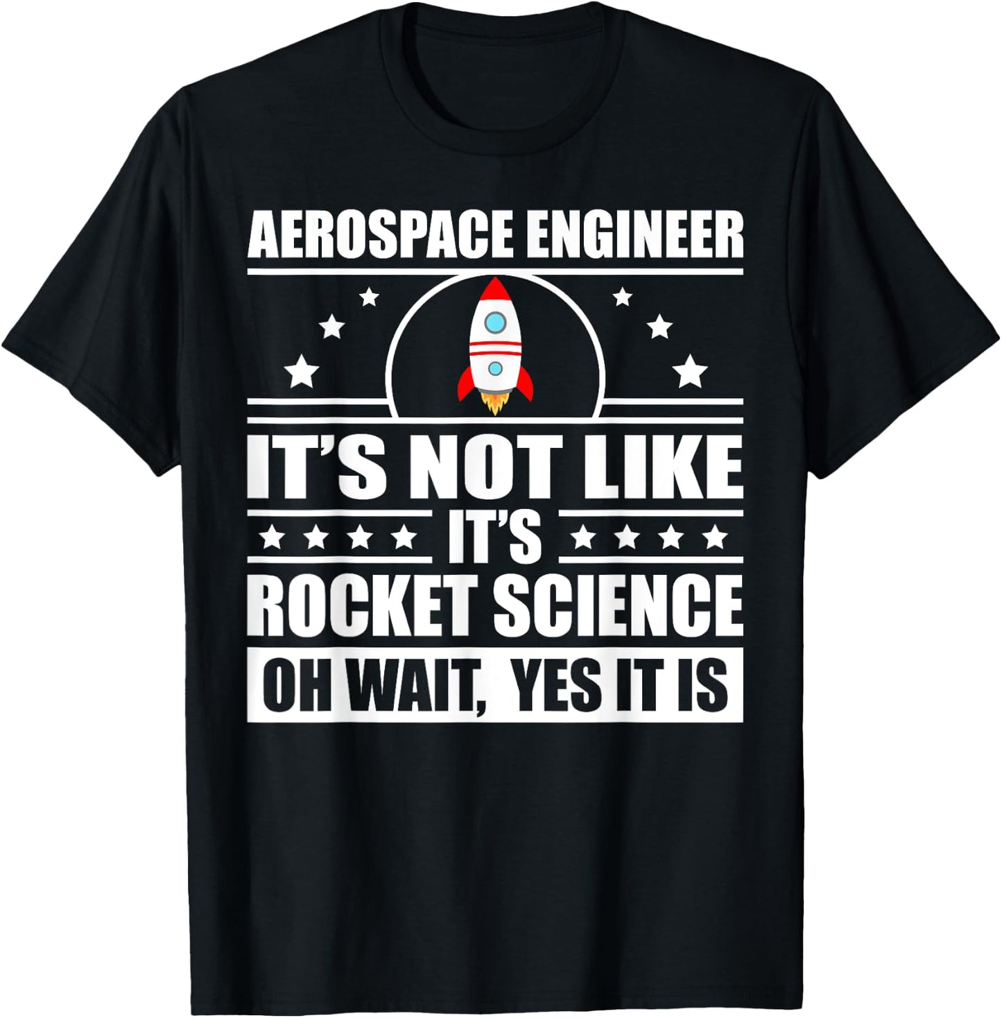 Cool Aerospace Engineer Women Rocket Scientist Space T-Shirt - T-Shirt | Black