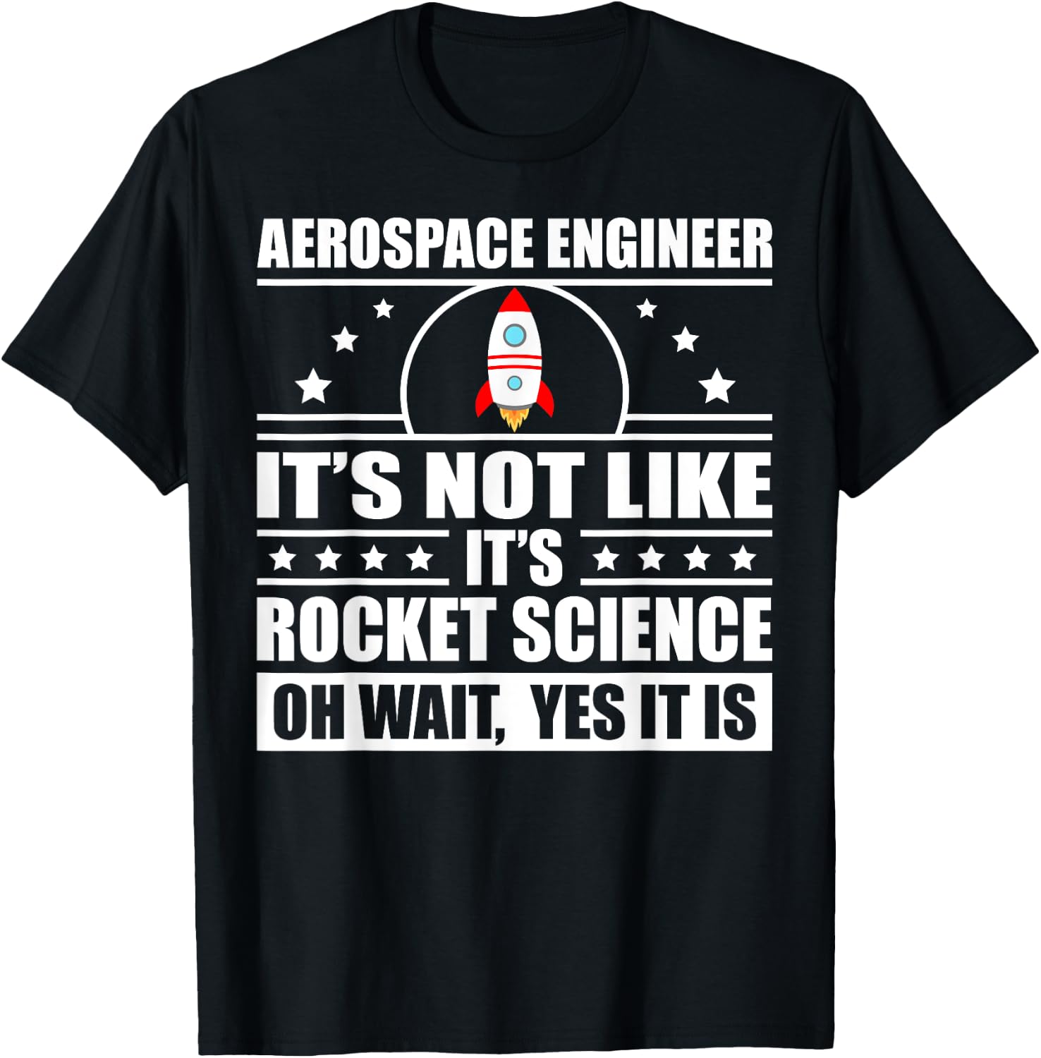 Cool Aerospace Engineer Women Rocket Scientist Space T-Shirt - T-Shirt | Black