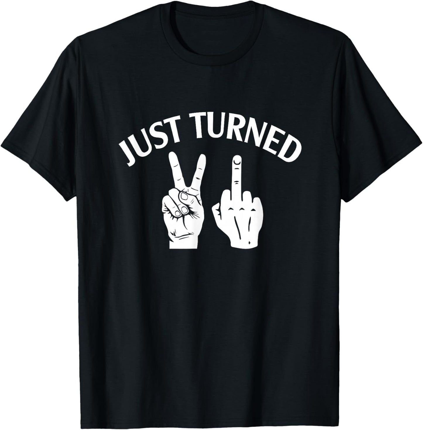 Just Turn 21 Funny 21st Birthday Party BFF Best Friends Bday T-Shirt - T-Shirt | Black