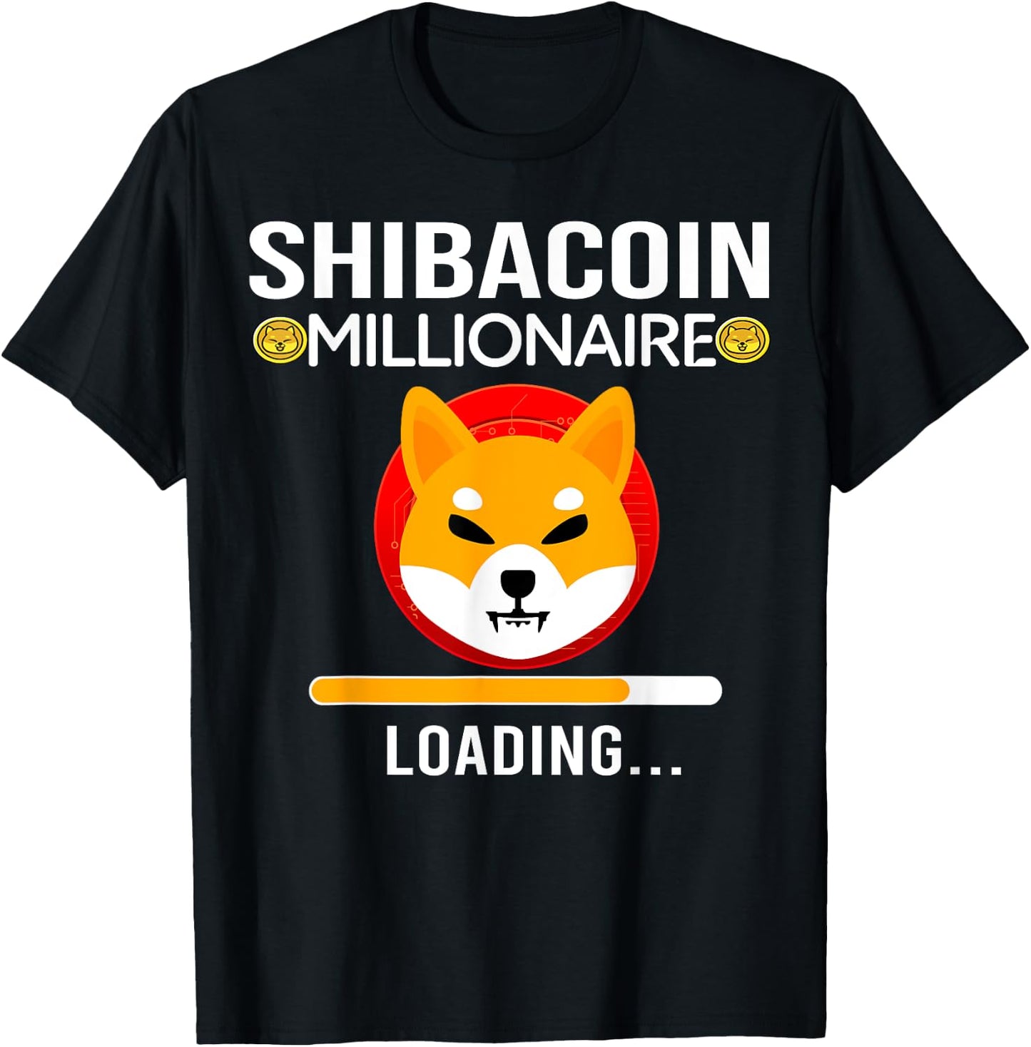 Shiba Inu Coin Crypto Token Cryptocurrency Wallet Shiba Army T-Shirt - T-Shirt | Black
