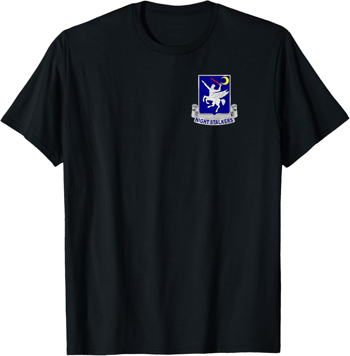 160th SOAR - USASOAC - Nightstalkers DUI T-Shirt - T-Shirt | Black