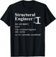 Structural Engineer Definition Way Cooler Funny Engineer T-Shirt - T-Shirt | Black