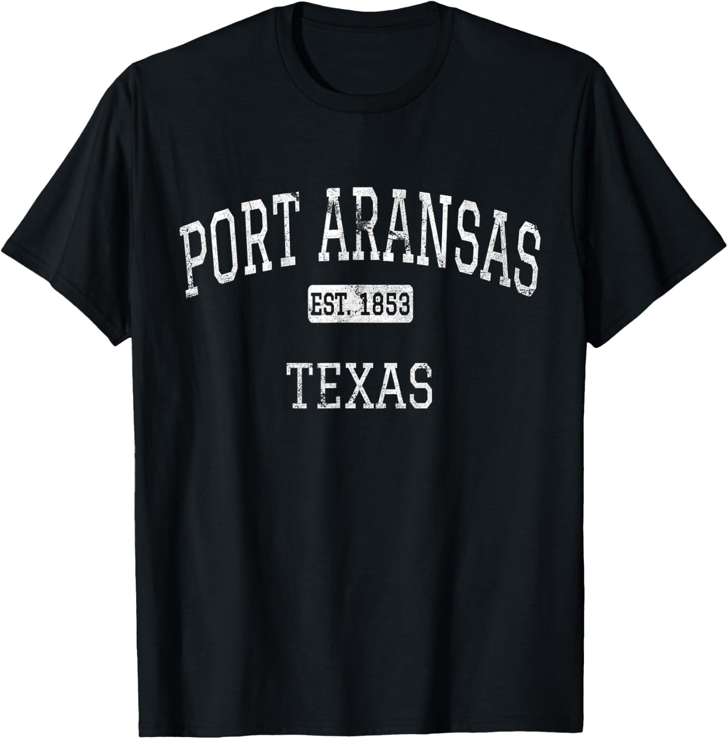 Port Aransas Texas TX Vintage T-Shirt - T-Shirt | Black