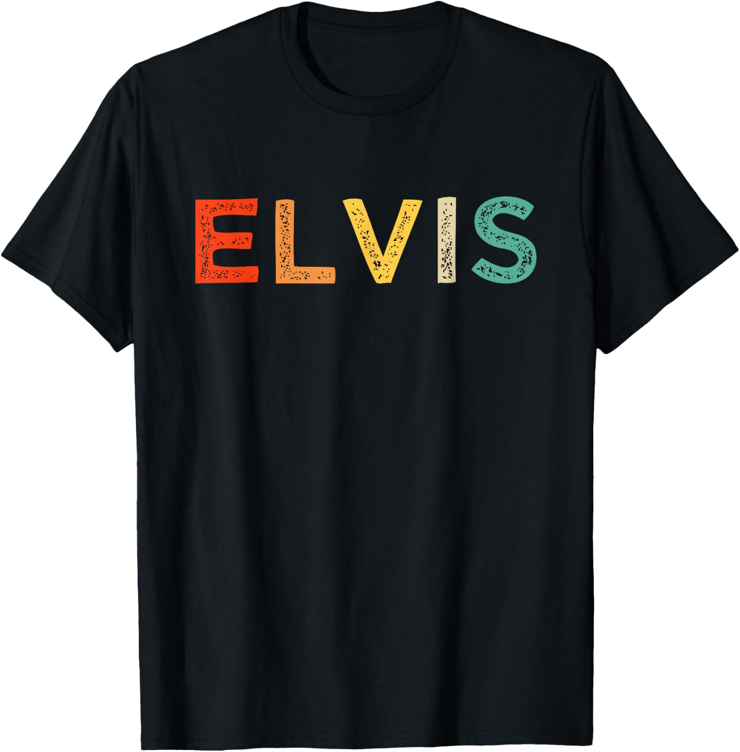 Elvis Name Personalized Vintage Retro Gifts Men Women kids T-Shirt - T-Shirt | Black