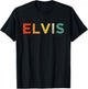 Elvis Name Personalized Vintage Retro Gifts Men Women kids T-Shirt - T-Shirt | Black