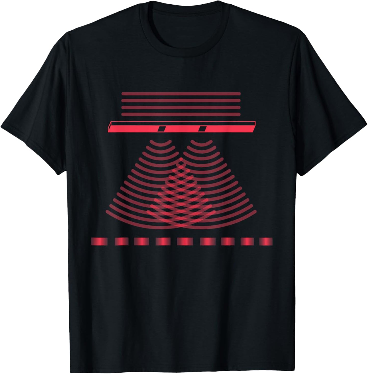 Double Split Experiment Quantum Physics Physics Teachers Maths T-Shirt - T-Shirt | Black