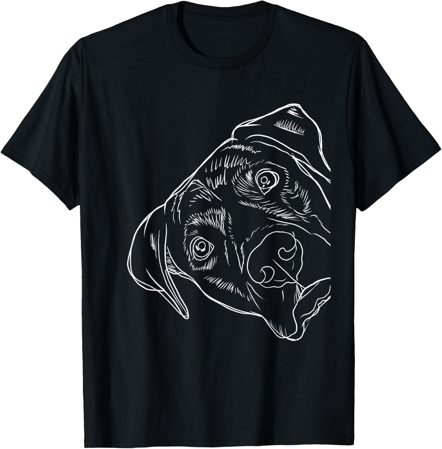 Mountain Cur Gifts Funny Dog Print Black Cotton Polyester Blend Classic Fit Short Sleeve - Small - - Adults & Kids T-Shirt - T-Shirt | Black