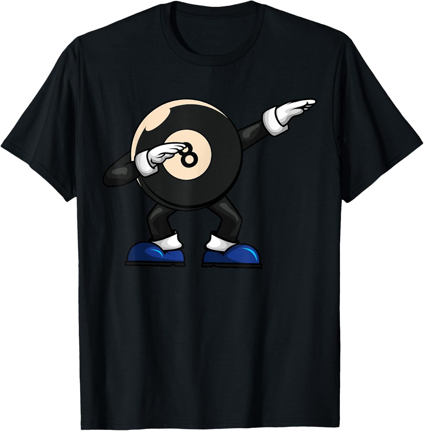 Dabbing Billiard Ball Pool Player Snooker T-Shirt - T-Shirt | Black