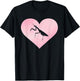 Love Praying Mantis Heart Design Insects T-Shirt - T-Shirt | Black